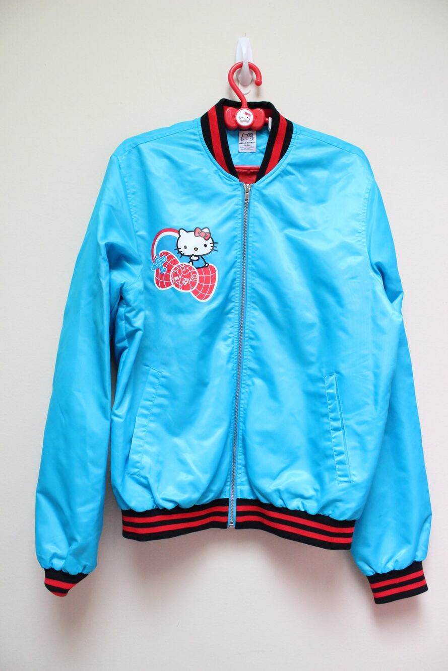 Sanrio Hello Kitty Friends Around The World Tour Bomber Jacket Men's Small